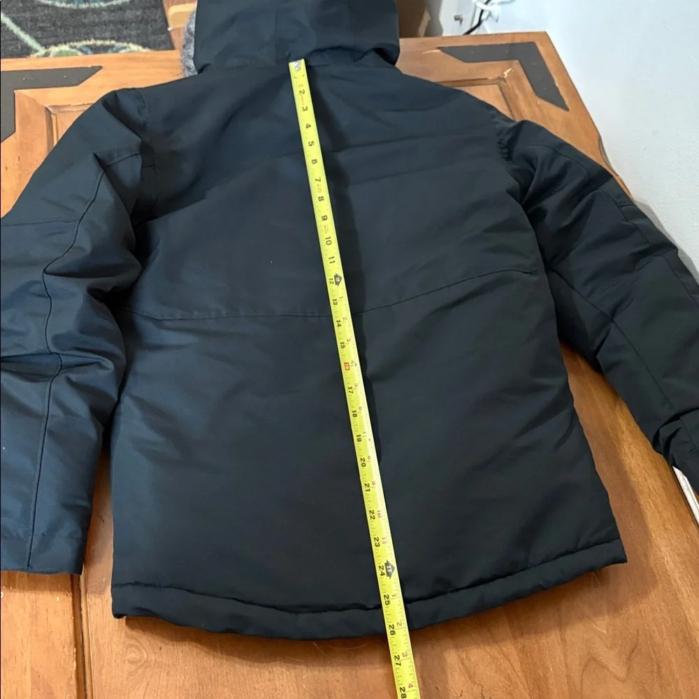 Columbia OmniTech Black Parka  with Faux Fur Trim Size Large